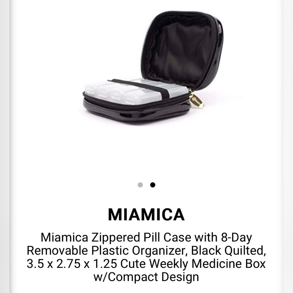 NWT Case + Weekly Pill Organizer 💊
